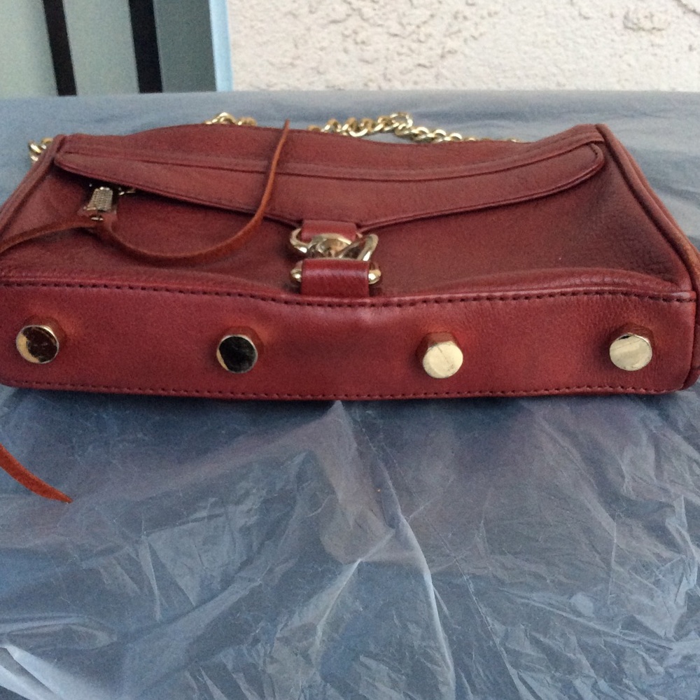 Rebecca Minkoff Burgundy Leather Crossbody Bag - Picture 7 of 7